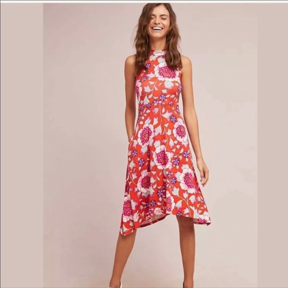 Anthropologie mock neck dress